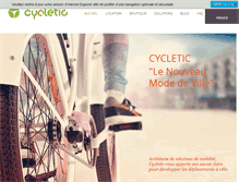 Tablet Screenshot of cycletic.fr